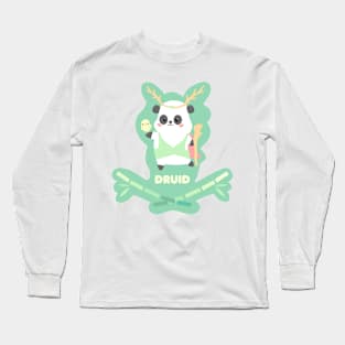 Druid Kawaii Panda Long Sleeve T-Shirt